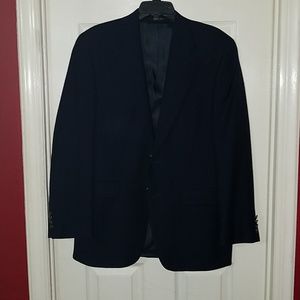 Michael Kors Mens Suit Top Navy Blue Wool